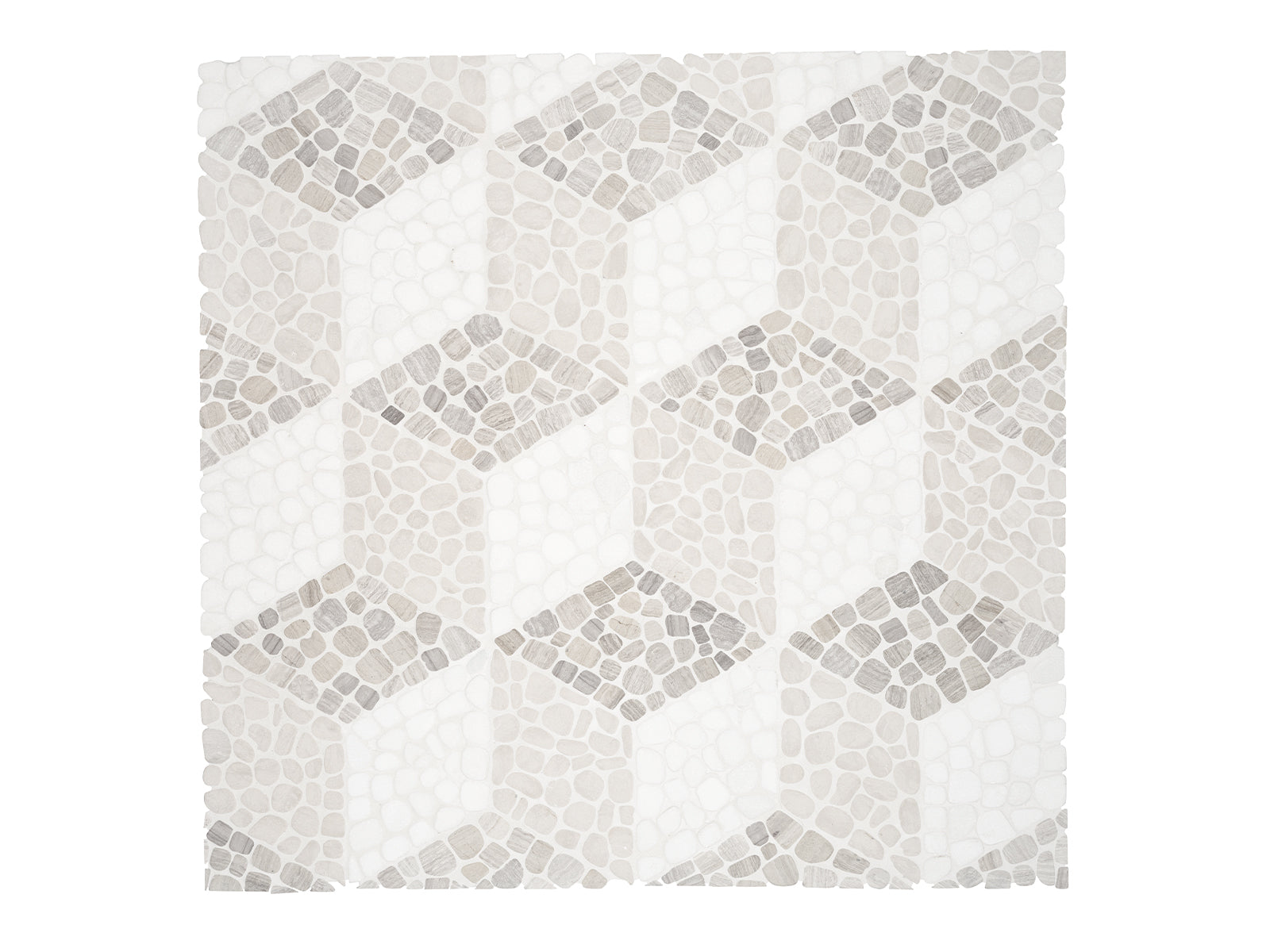 Anatolia - Cabana - Horizon - Mosaïque de galets de pierre naturelle Node, fini vieilli 26 x 30 cm