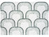 Anatolia - Cabana - Jade - Mosaïque de galets de marbre Flow, fini vieilli 19,8 x 39,1 cm