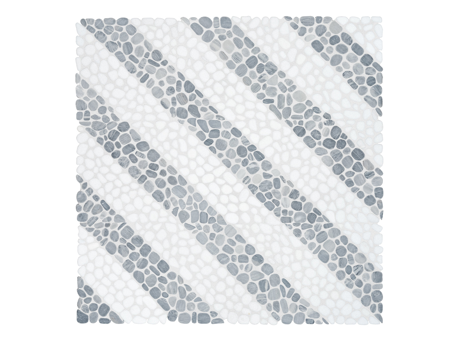 Anatolia - Cabana - River - Mosaïque de galets de marbre Axis, fini vieilli 30,5 x 30,5 cm