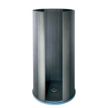 Wedi - Panneau de douche Fundo Trollo rond 43-1/3" x 43-1/3" x 79-1/3"