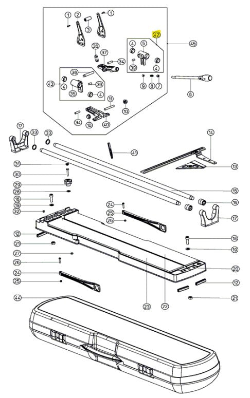 Rubi - Ensemble de supports d'essieux pour Speed Plus