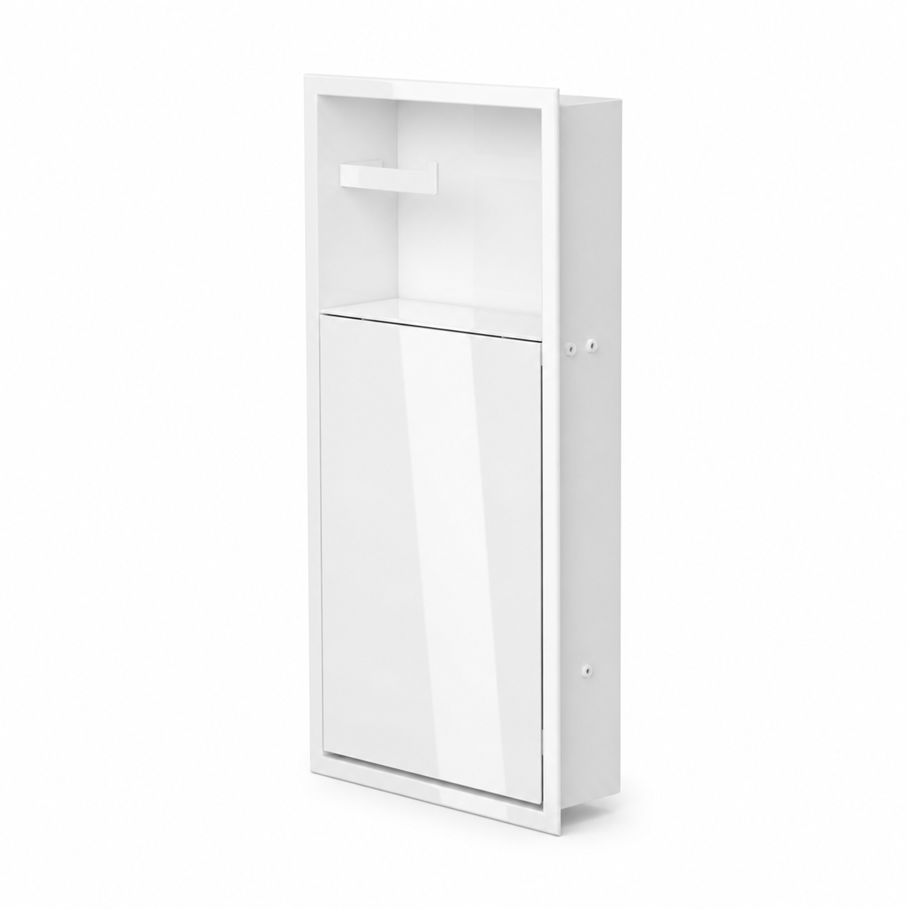 WC Niche Zvelt blanc lustré fermée