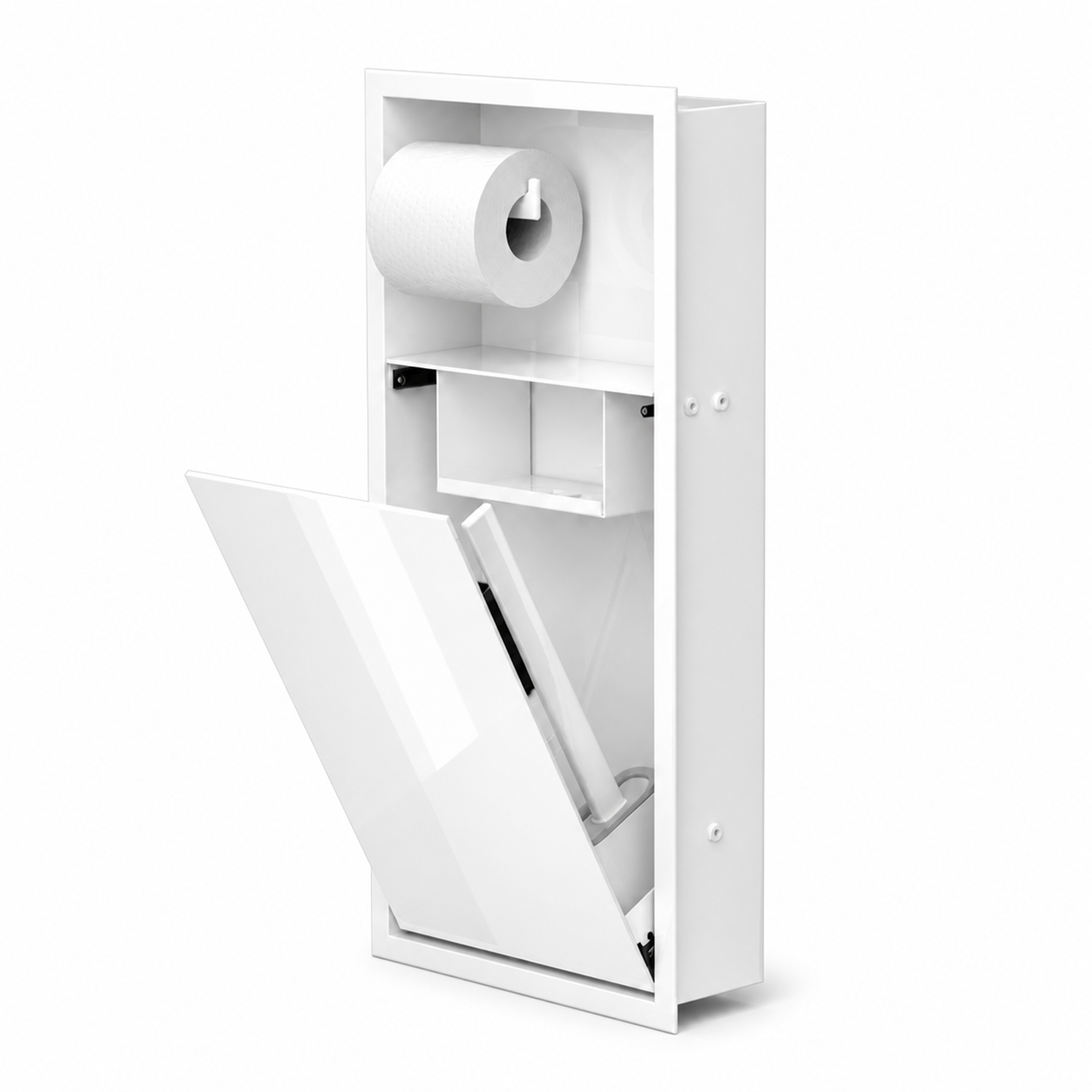 WC Niche Zvelt blanc lustré ouverte complète