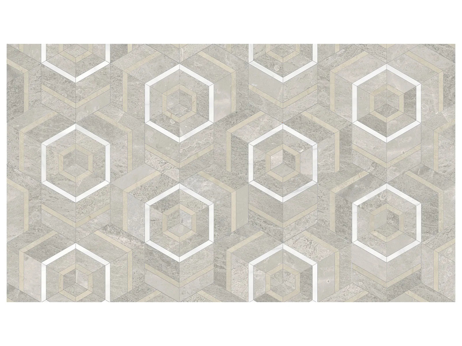Utopio Hexo Natural Stone Mosaic - Clay ||5001-0392-0
