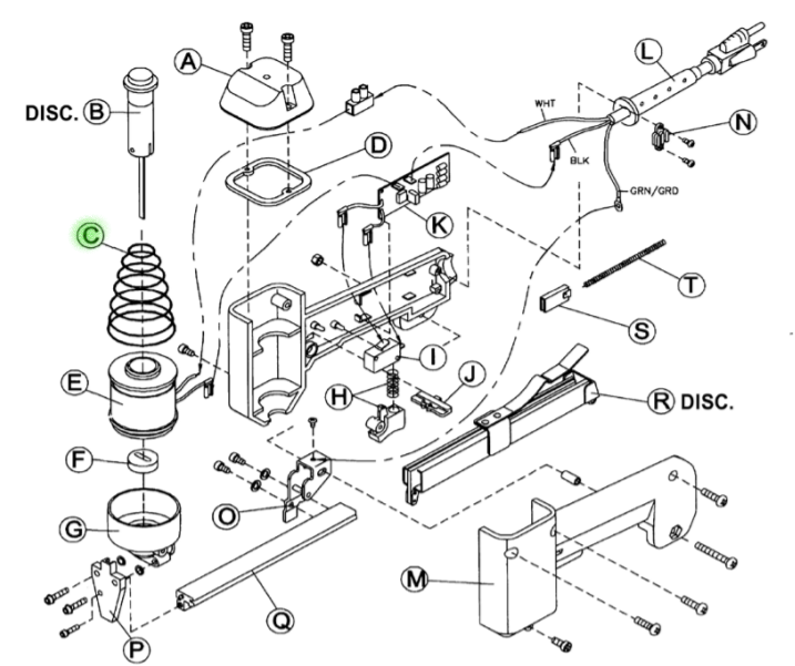 Crain - Ressort pour nos. 615-830