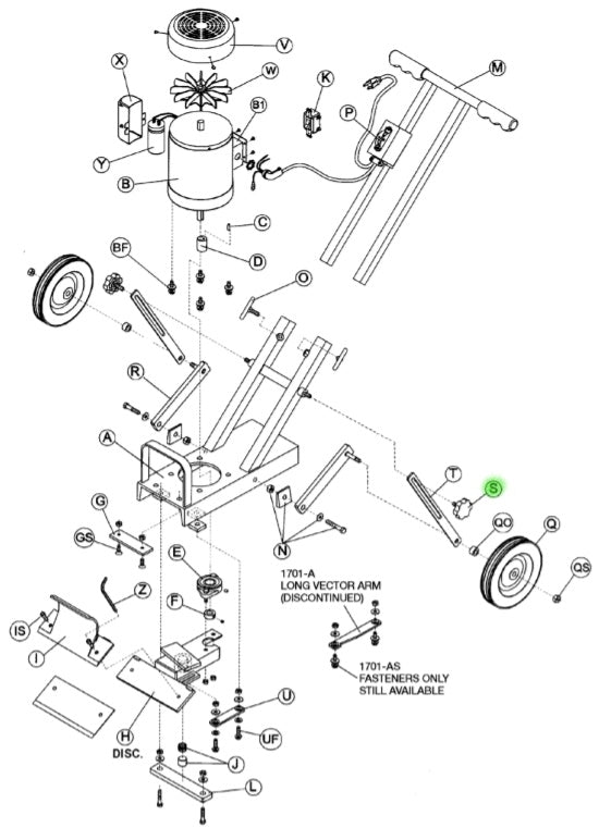 Crain - Bouton de réglage des roues pour no. 700