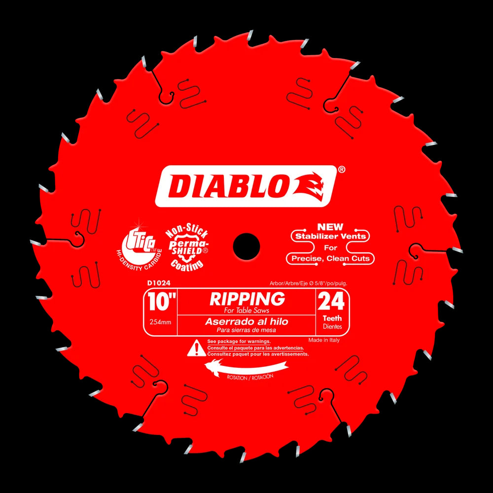 Diablo - Lame de scie à rainurer 24 dents 10"