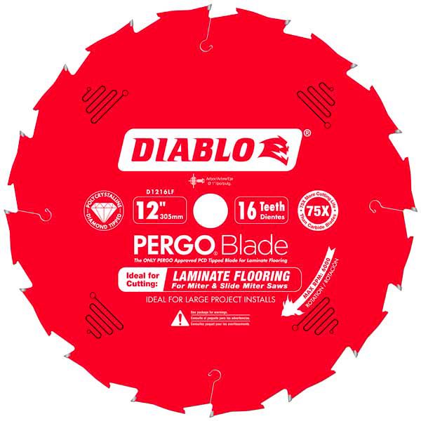 Diablo - Lame de scie pour planchers flottants PergoBlade 16 dents 12"