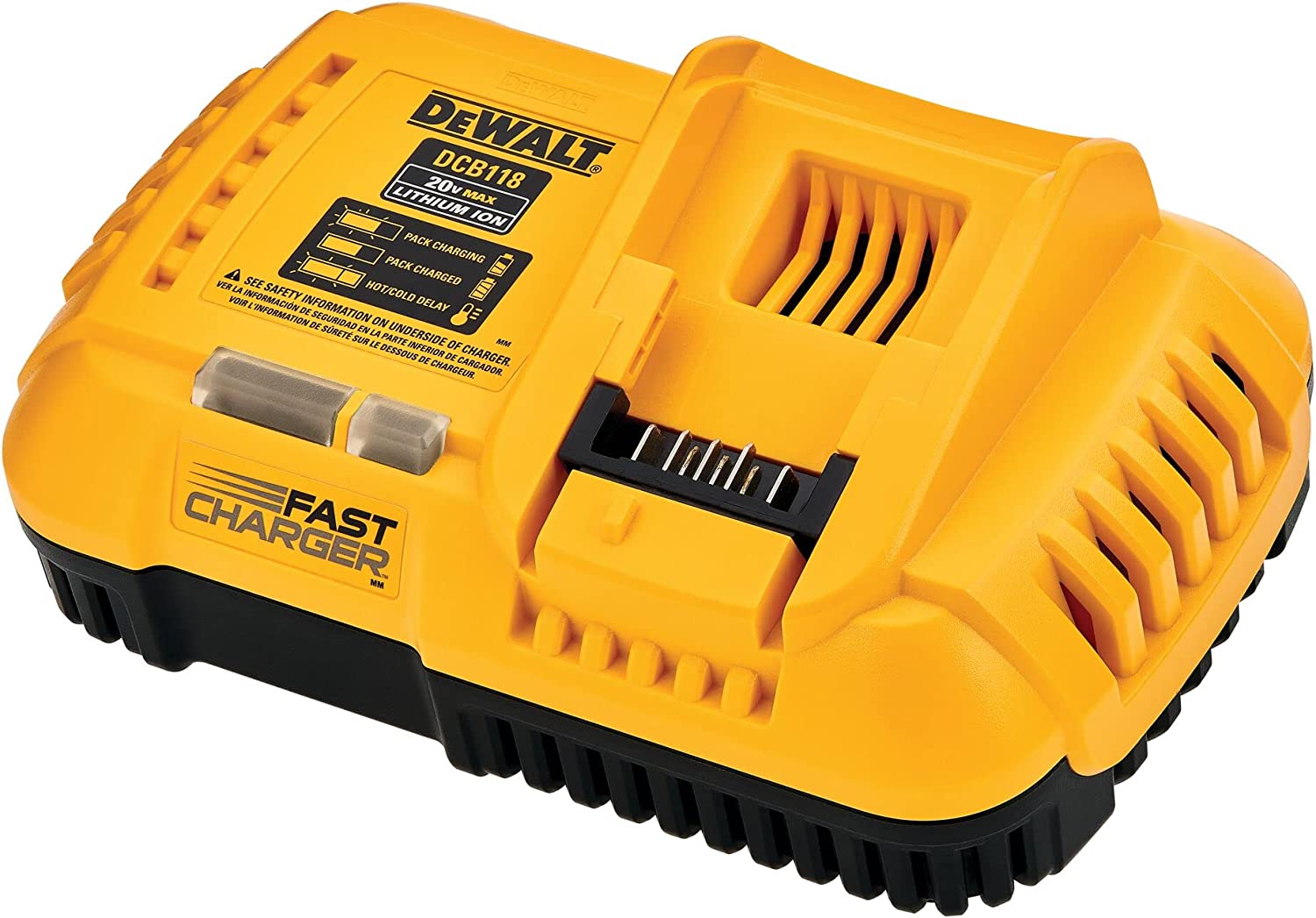 DeWalt - Chargeur rapide refroidi par ventilateur pour batteries 20V/60V