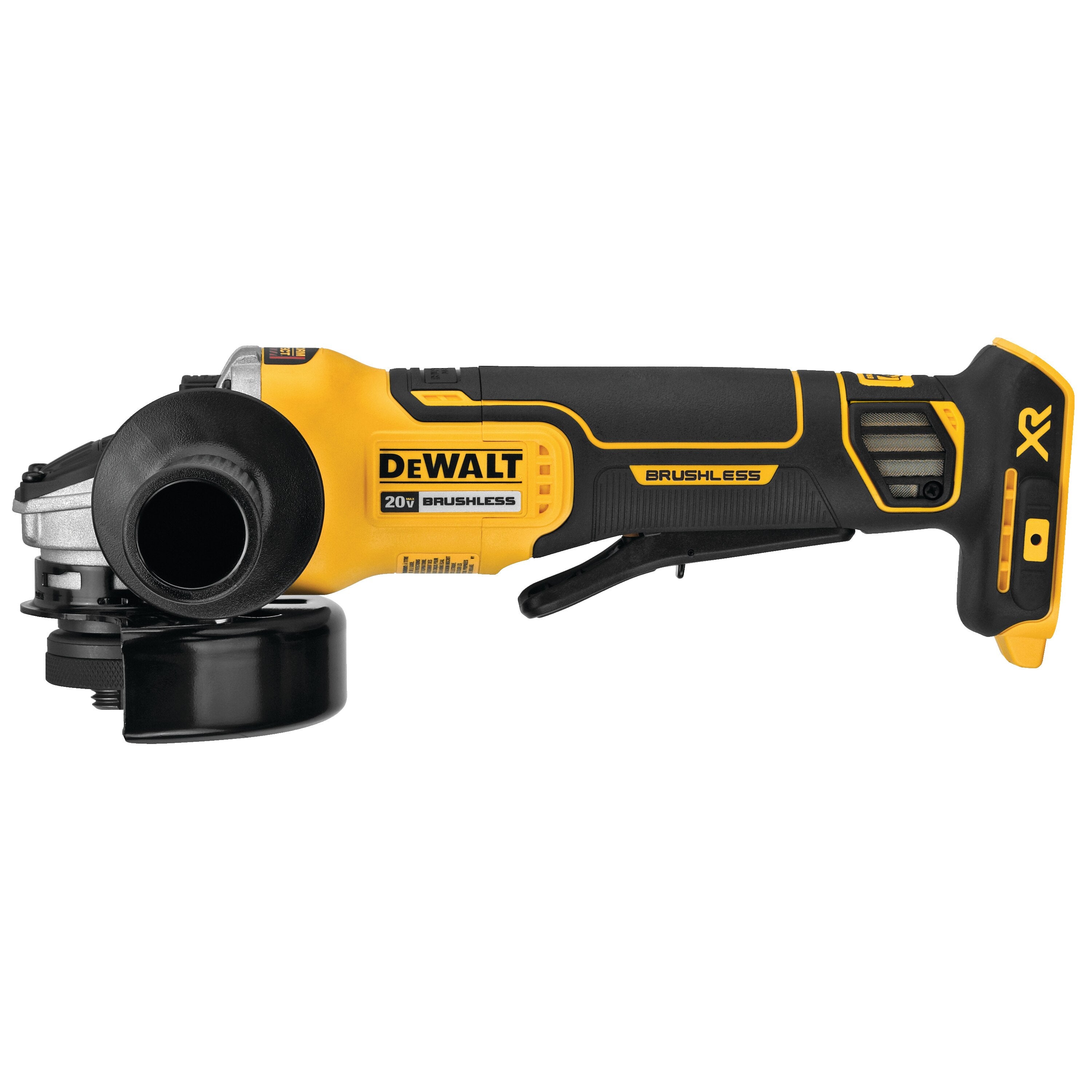 DeWalt - Petite meuleuse angulaire avec interrupteur à palette et frein anti-contrecoups 20 V Max XR 4.5"