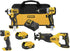 DeWalt - Kit combiné de 4 outils électriques 20V Max XR avec 2 batteries et un sac