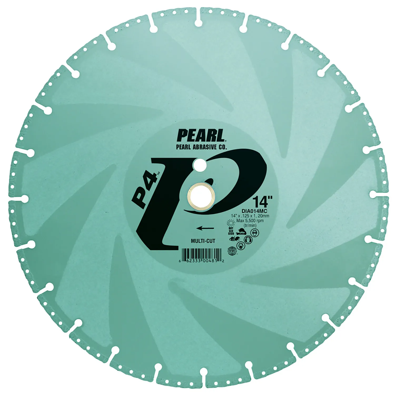 Pearl Abrasive - Lame de scie à démolition diamantée P4 - 14"