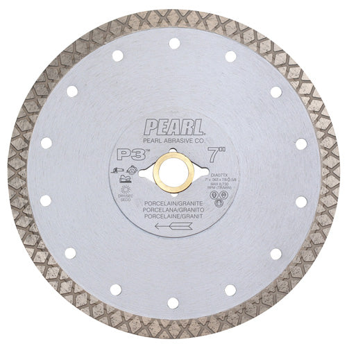 Pearl Abrasive - P3 Lame fine Turbo-X Turbo Mesh 5" x 0.055" x 5/8". 20 mm. 7/8"