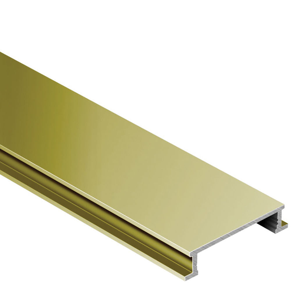 Schluter - DESIGNLINE Profil décoratif de bordure - laiton 1/4" (6 mm) x 8' 2-1/2"