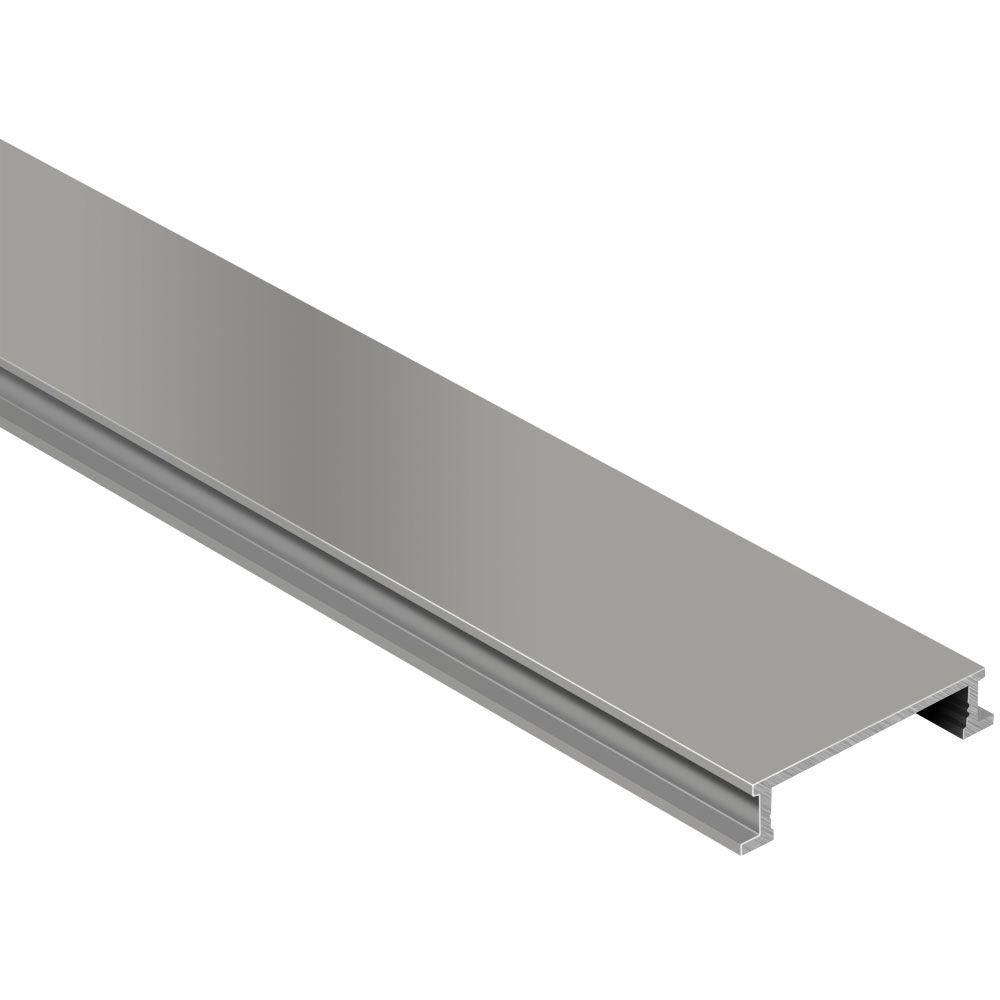 Schluter - DESIGNLINE Profil décoratif de bordure - aluminium anodisé nickel mat 1/4" (6 mm) x 8' 2-1/2"