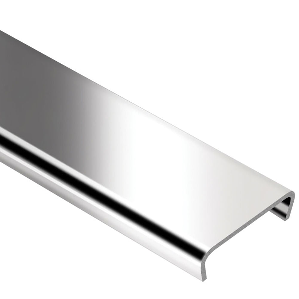 Schluter - DESIGNLINE Profil décoratif de bordure - acier inoxydable (V2) 1/4" (6 mm) x 8' 2-1/2"