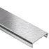 Schluter - DESIGNLINE Profil décoratif de bordure - acier inoxydable (V2) texture cuir 1/4" (6 mm) x 8' 2-1/2"