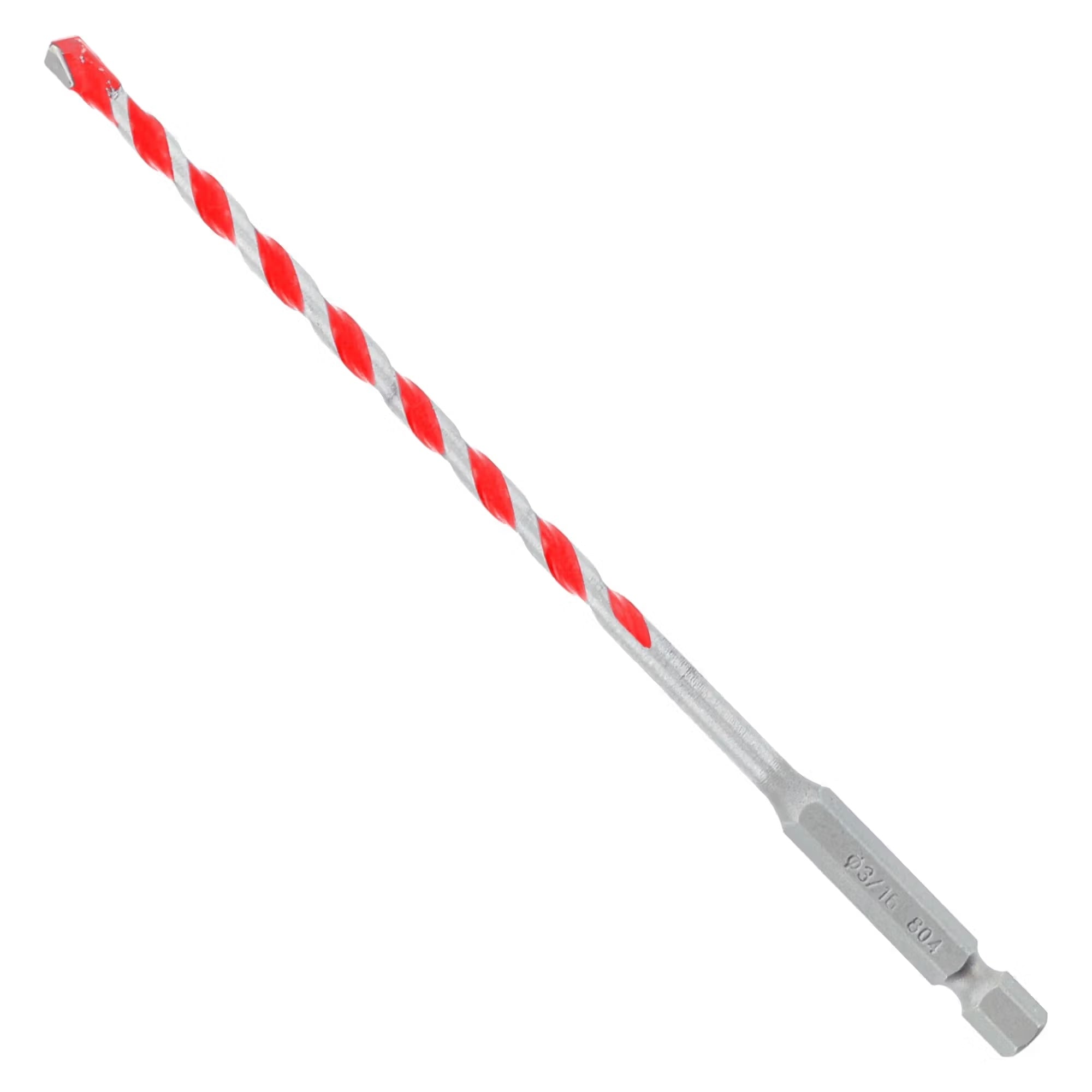 Diablo - Foret pour perceuse à percussion SPEEDemon à pointe au carbure rouge hexagonal 3/16" pour la maçonnerie