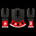 Diablo - Jeu de 3 lames oscillantes universelles en carbure