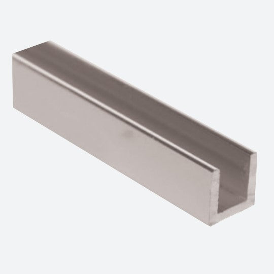 M-D PRO - Moulure en U, Clair satiné 5/8" x 5/8" x 1/16" x 8'