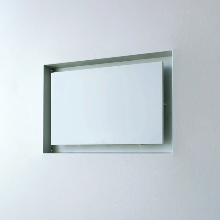 Fittes - Trappe de ventilation murale encastrée Flush Lite Blanc 10" x 10"