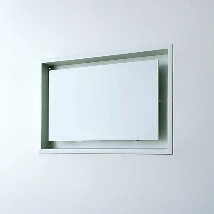 Fittes - Trappe de ventilation murale Lite Return Frame blanc satiné 10" x 14-1/4"