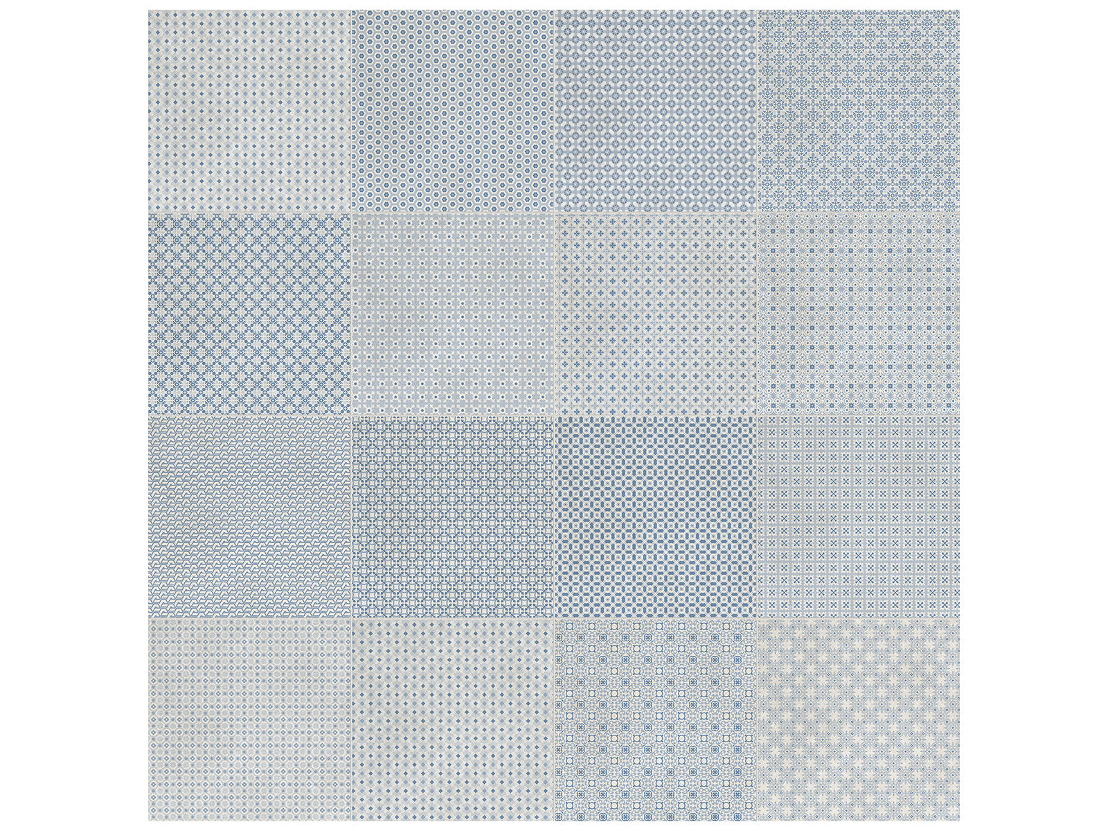 Anatolia - Plancher de céramique Tapestri Denim Blend Mat 7-3/4" x 7-3/4"
