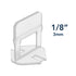 TLS-3-Diaplas by Mapei 1/8" Leveling Clips for 3 to 12 mm Thick Tiles
