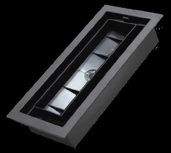 Inte-Grates - Trappe de ventilation Drop-In Series Texturée Noir 4" x 10"