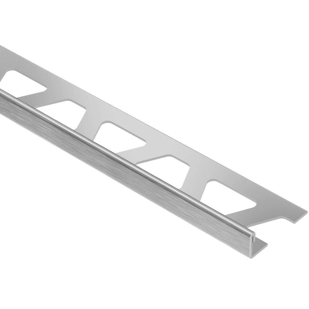 Schluter - SCHIENE Profilé de bordure pour mur/plancher acier inoxydable (V2) brossé 3/8" (10 mm) x 8' 2-1/2"