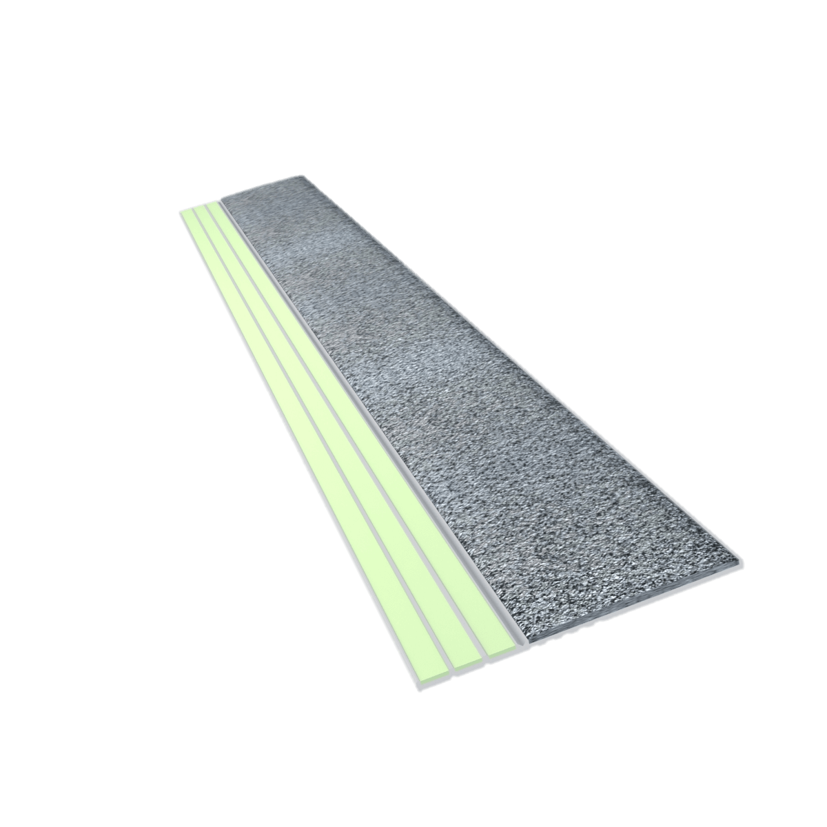 Kinesik - Ecoglo E30 Bord de marche contrastant photoluminescent avec bande antidérapante grise 2" x 8'