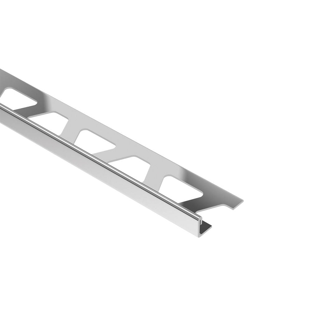 Schluter - SCHIENE Profilé de bordure pour mur/plancher acier inoxydable (V2) 3/16" (4.5 mm) x 8' 2-1/2"