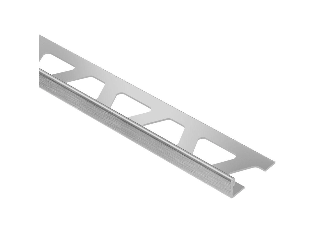 Schluter - 1/4" (6 mm) x 8' 2-1/2" - SCHIENE Profilé de bordure pour mur/plancher acier inoxydable (V2) brossé ||E60EB