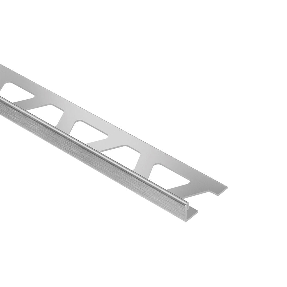 Schluter - SCHIENE Profilé de bordure pour mur/plancher acier inoxydable (V2) brossé 5/16" (8 mm) x 8' 2-1/2"