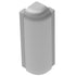 Schluter - RONDEC-STEP Coin extérieur 90° avec ailette verticale de 1-1/2" - aluminium anodisé mat 1/2" (12.5 mm)