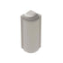 Schluter - RONDEC-STEP Coin extérieur 90° avec ailette verticale de 2-1/4" - aluminium anodisé nickel mat 1/2" (12.5 mm)