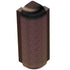 Schluter - RONDEC-STEP Coin extérieur 90° avec ailette verticale de 1-1/2" - aluminium anodisé bronze antique brossé 5/16" (8 mm)