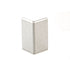 Schluter - SCHIENE-STEP Coin extérieur 90° de comptoir/marche pour escalier - acier inoxydable (V2) brossé 1/2" (12.5 mm) x 8' 2-1/2" avec ailette verticale de 1-1/2"