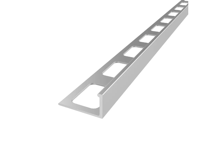 Diaplas - 3/8" (10 mm) x 8' - Moulure en L décorative pour bordure de céramique Économique aluminium anodisé satiné ||EC-222-10