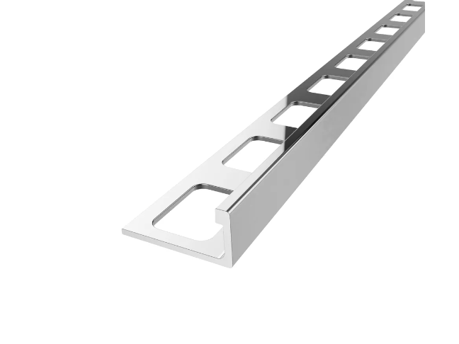 Diaplas - 3/8" (10 mm) x 8' - Moulure en L décorative pour bordure de céramique Économique aluminium anodisé brillant ||EC_223-10