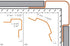 Schluter - ECK-E W=1-15/32 H=5/16 INOX BROS 9' 10 ||E37V2AEB80/300