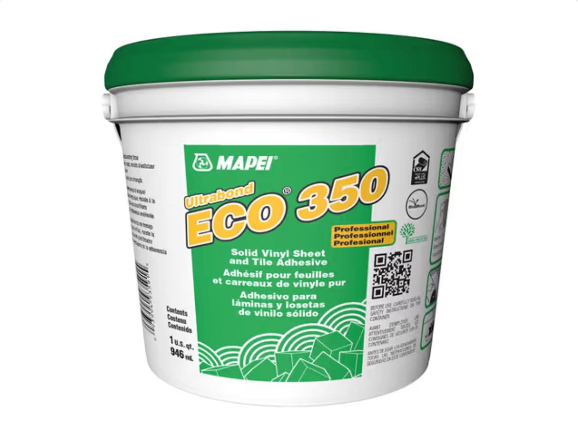 Mapei Ultrabond ECO 350 - 946 mL - Professional Grade Adhesive for Pure Vinyl Sheets and Tile ||1006001