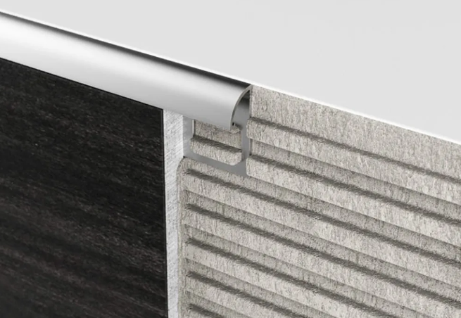Diaplas - 3/8" (10 mm) x 8' - Moulure arrondie décorative pour céramique Économique aluminium anodisé satiné ||ECRD-222-10