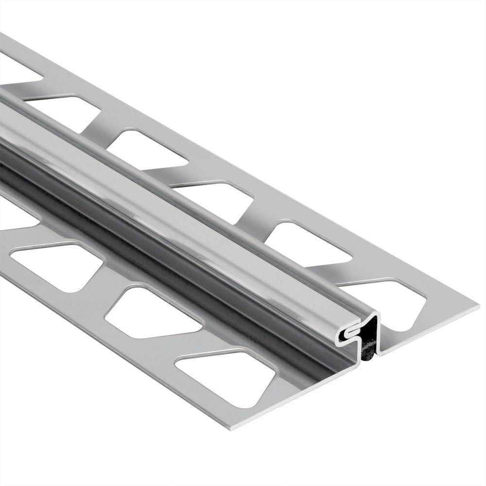 Schluter - DILEX-EDP Profilé de joint de surface à zone de mouvement embouvetée - acier inoxydable (V2) 1/2" (12.5 mm) x 8' 2-1/2"