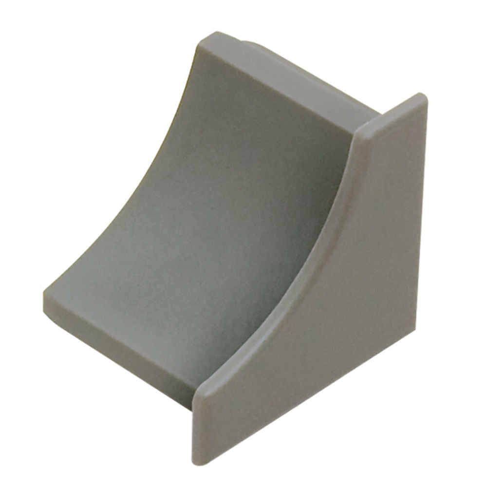 Schluter - DILEX-HKW Cap de fermeture avec un radius de 11/16" (18 mm)  plastique PVC gris