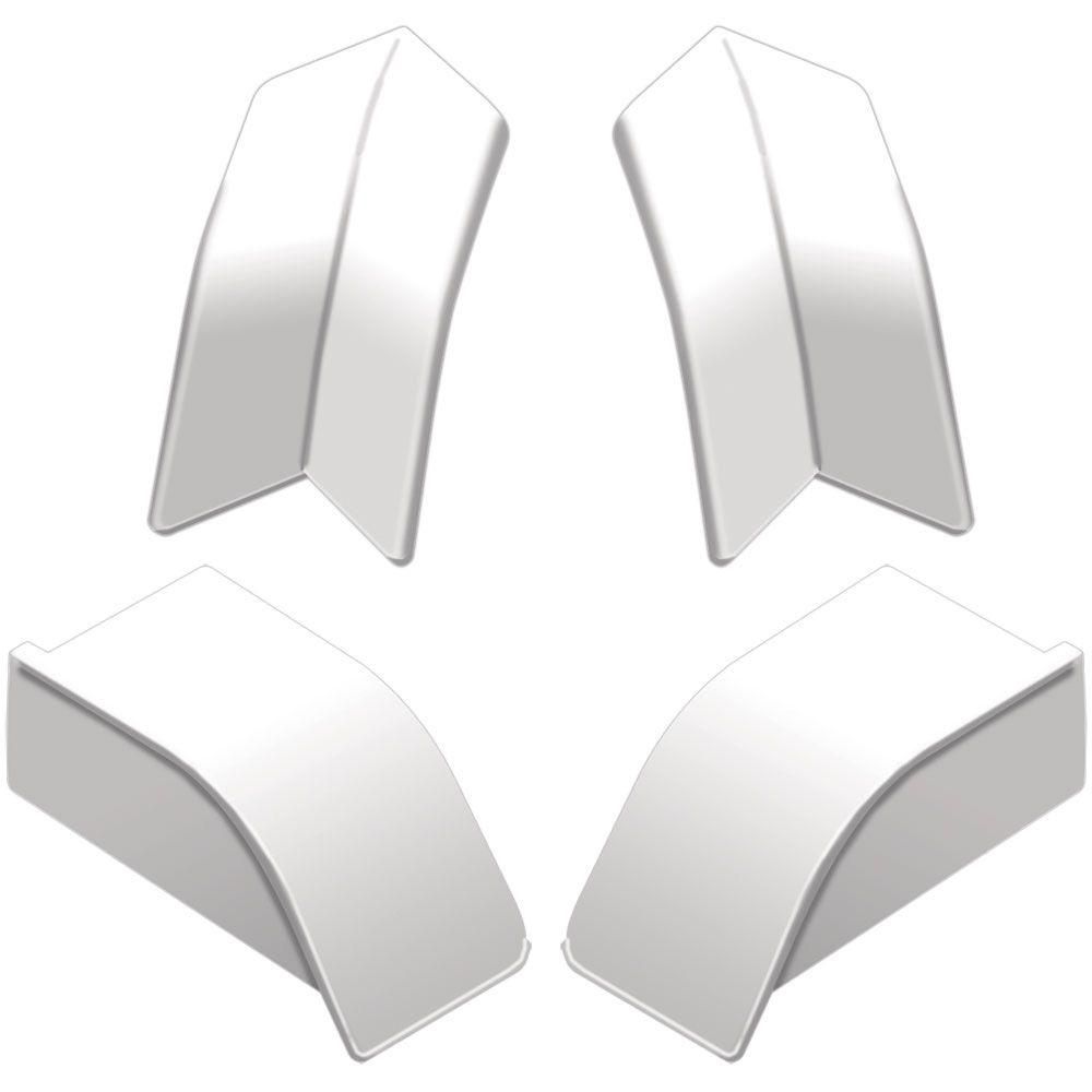Schluter - DILEX-AS Ensemble de coins - plastique PVC blanc éclatant