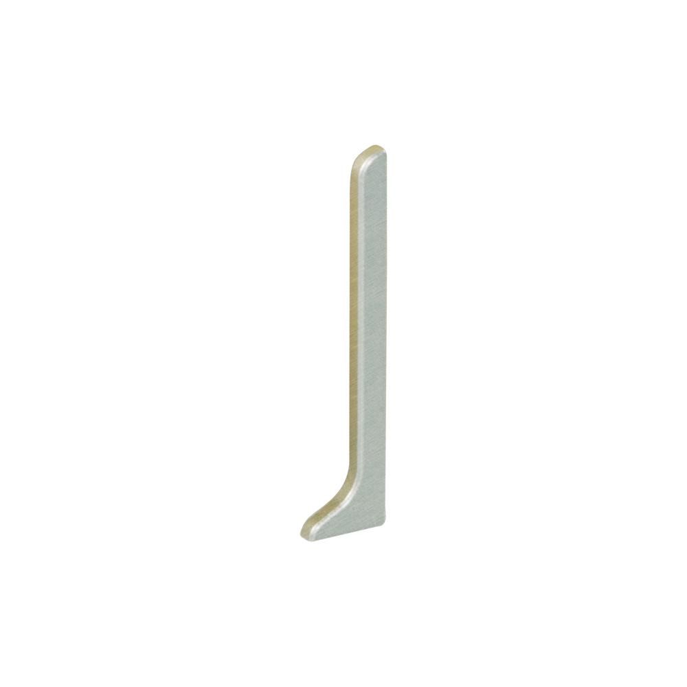 Schluter - DESIGNBASE-SL Cap de fermeture de gauche - aluminium aspet inox brossé 3-1/8" (80 mm)