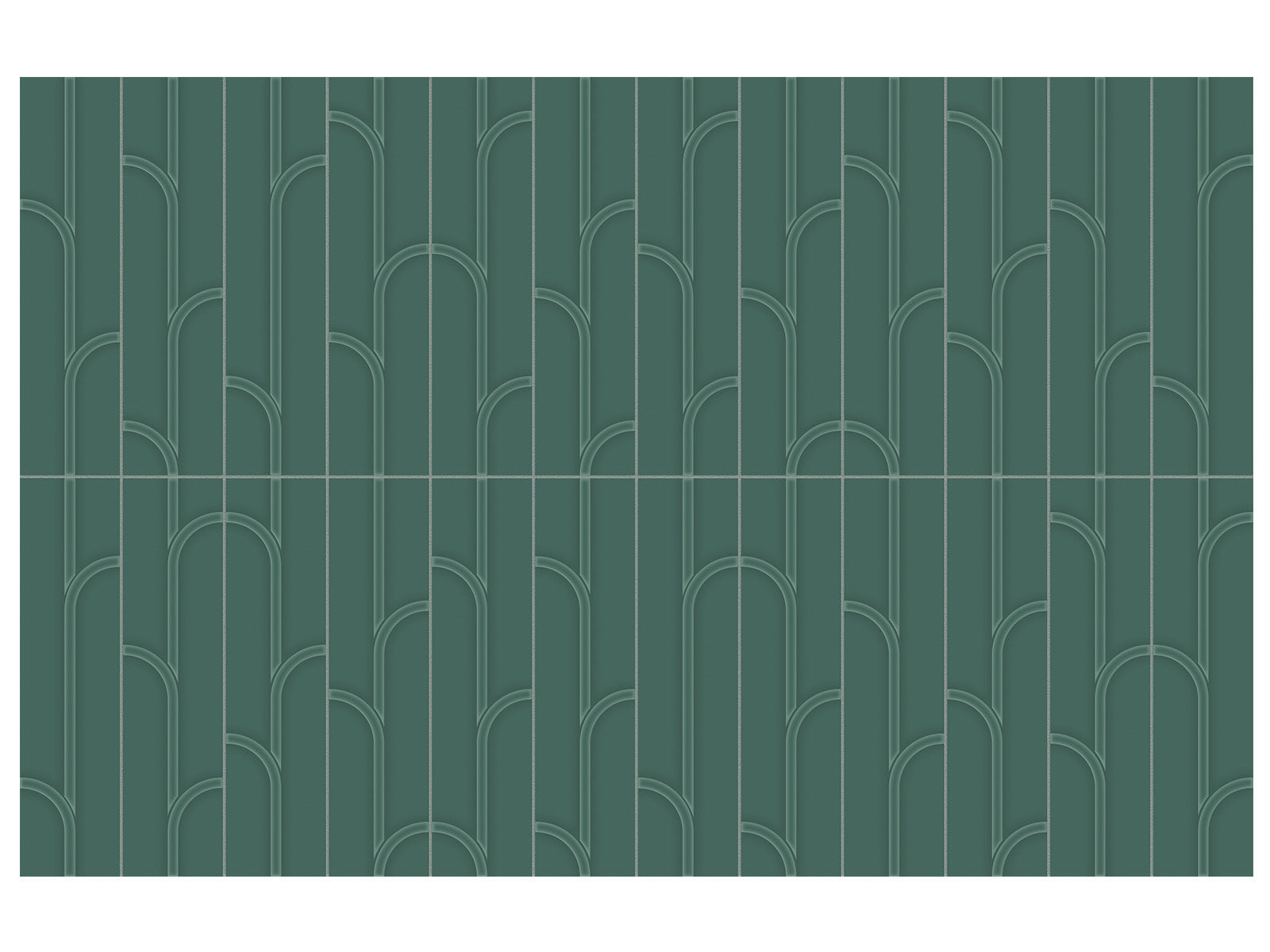 Anatolia - Geometra - Emerald - Tuile murale Ivy lustrée 7,5 x 30 cm (3 x 12 po)