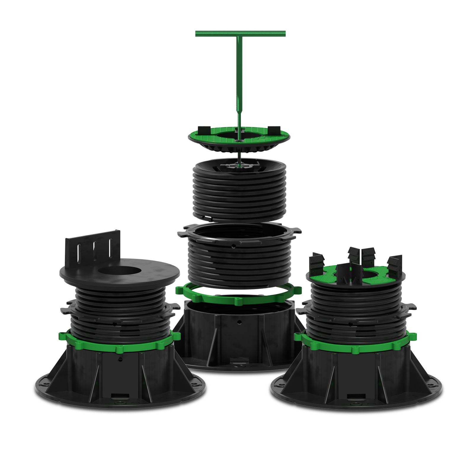 Enmon Autonivelant — Plot réglable 23-33 mm (0,9-1,3 po) - Paquet de 30