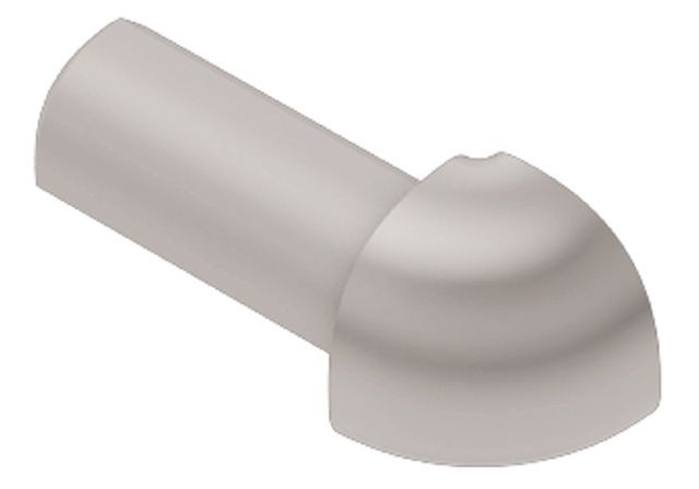 Schluter - RONDEC Coin extérieur 90° - plastique PVC gris clair 1/2" (12.5 mm)